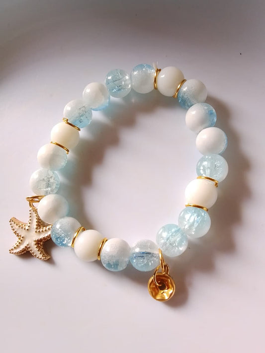 Ocean Pearl Charm Bracelet