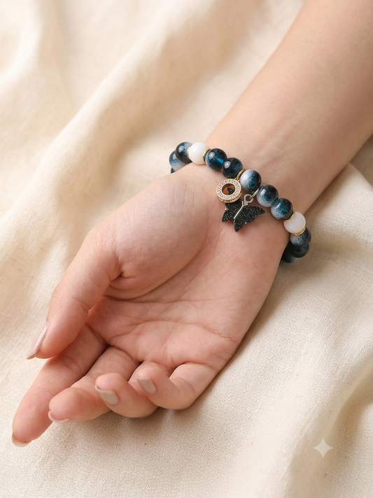 Ocean Pearl Charm Bracelet